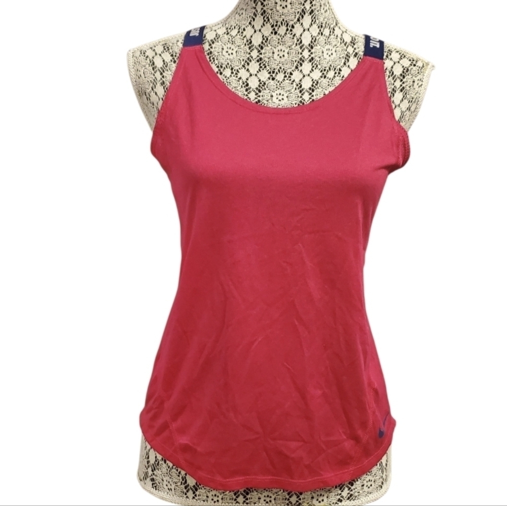 Nike Women's Vibrant Pink Athletic Tank Top S